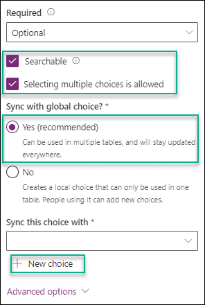 How to create Dataverse Choice Column How to create Dataverse Choice Column