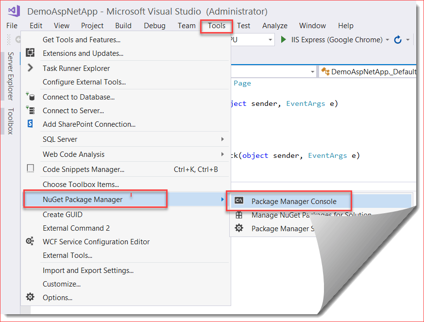 Install Microsoft ApplicationInsights Web from NuGet Install Microsoft.ApplicationInsights.Web from NuGet Package Manager Console