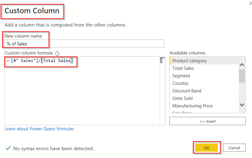 percentage of total by category in Power Query percentage of total by category in Power Query