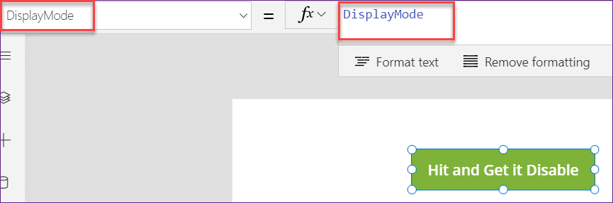 Power Apps onselect disable button powerapps onselect change displaymode