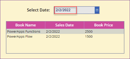 Power Apps search by date Power Apps search by date