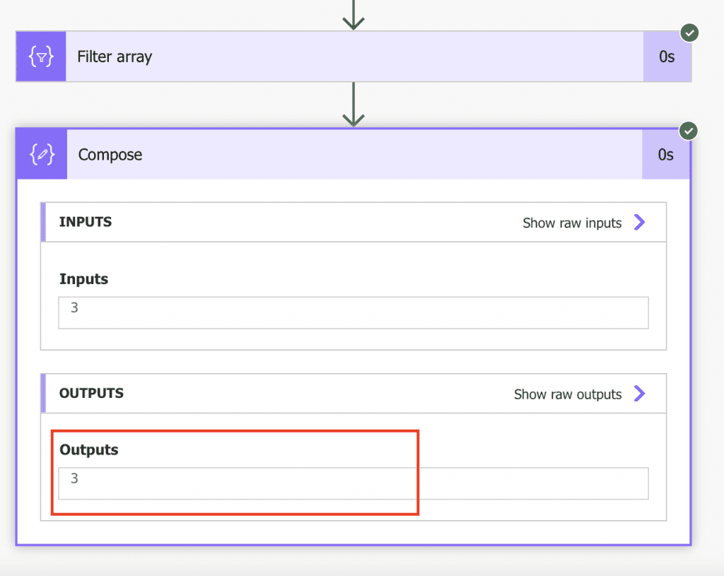 Power automate filter array of object result