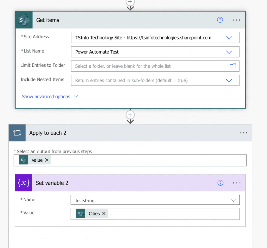 Power Automate get string from array Power Automate get string from array