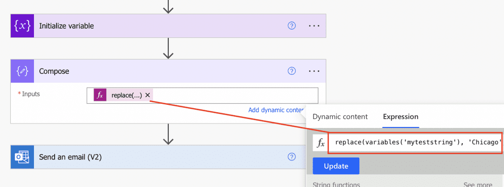 Power Automate replace strings Power Automate replace strings