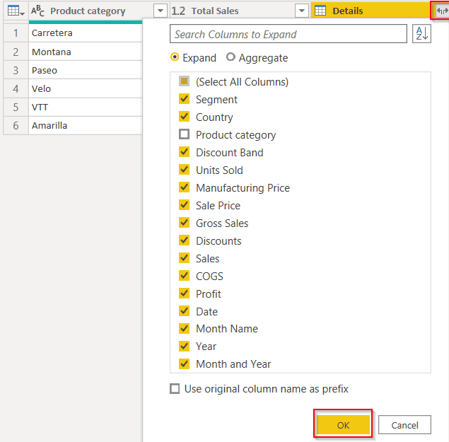 Power Query percentage of the total by category Power Query percentage of the total by category example