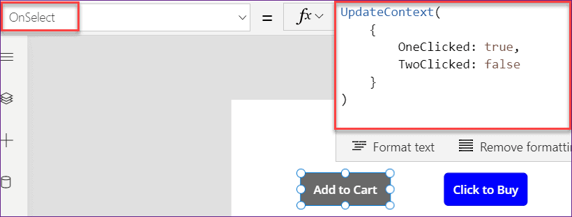 PowerApps button onselect color powerapps change color on select