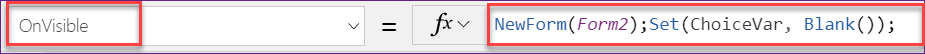 PowerApps button onselect set field values PowerApps button onselect set field values