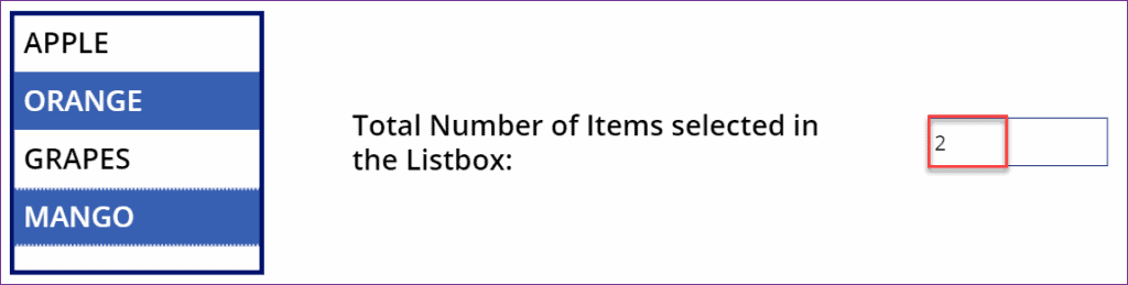 PowerApps count item in listbox PowerApps count item in listbox