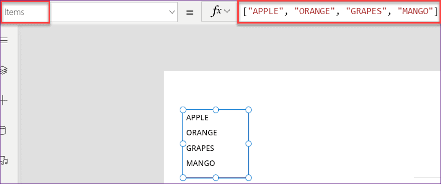 PowerApps count items in PowerApps count items in listbox