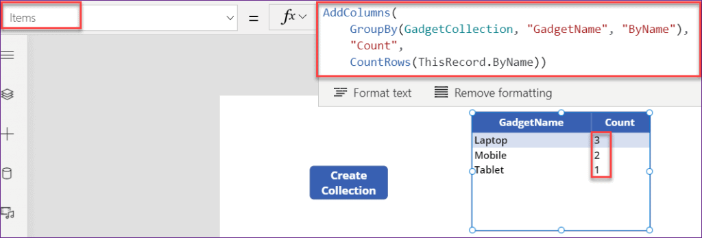PowerApps groupby count rows PowerApps groupby count rows