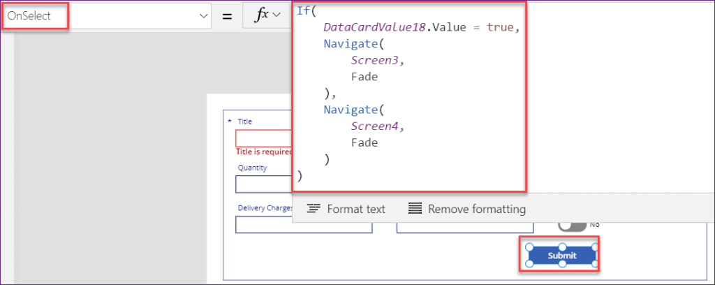 Powerapps OnSelect if statement PowerApps button onselect if statement