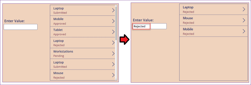 PowerApps search choice column PowerApps search choice column