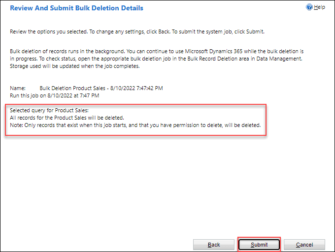 Remove data from Dataverse table