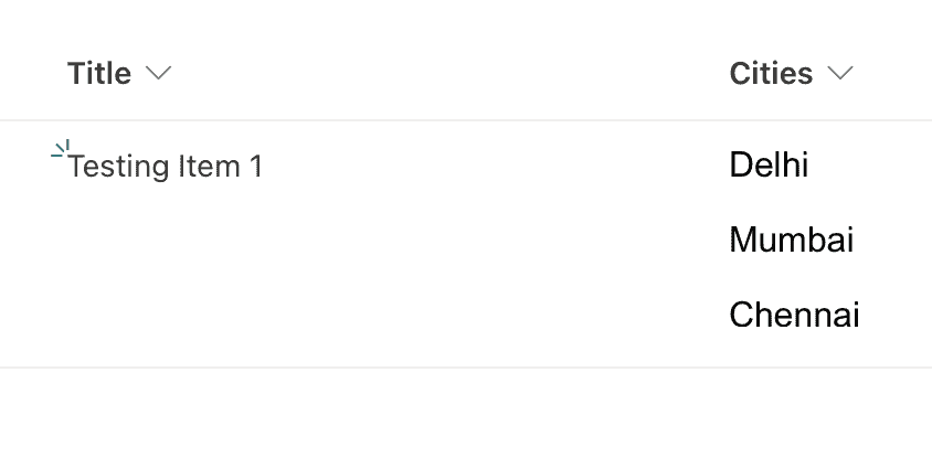 Sharepoint list Power automate get string from array