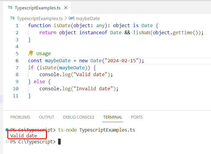 typescript check date is valid typescript check date is valid