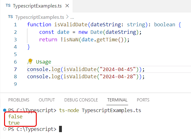 typescript check if date is valid typescript check if date is valid