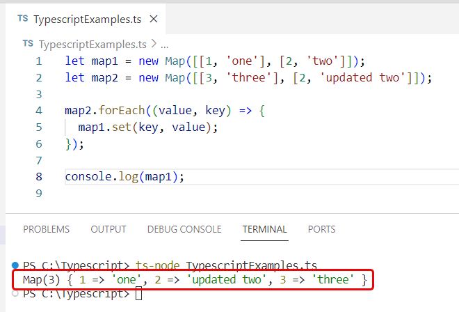 typescript combine two maps typescript combine two maps