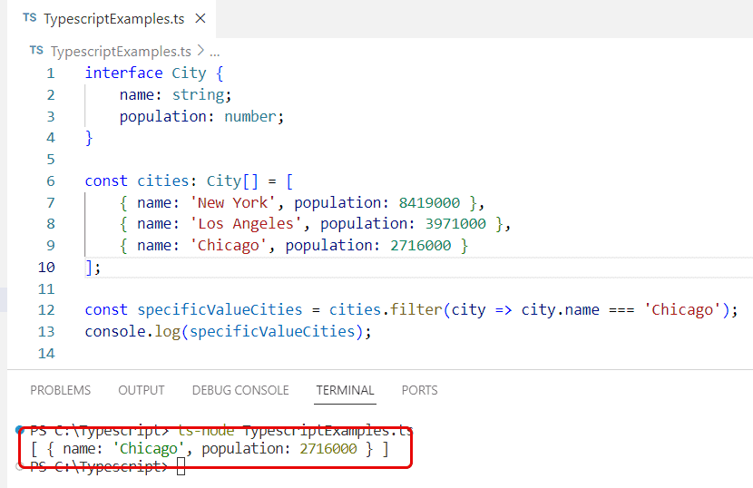 typescript filter array of objects by value typescript filter array of objects by value