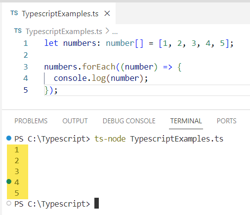typescript iterate over array typescript iterate over array